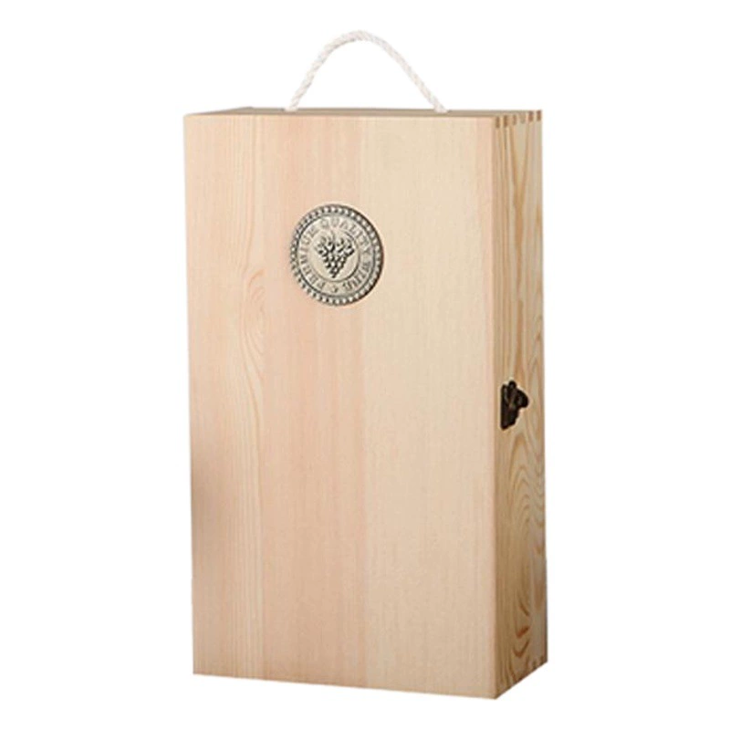 Двойная стойка красного вина подарочная коробка деревянная деревянная коробка для вина