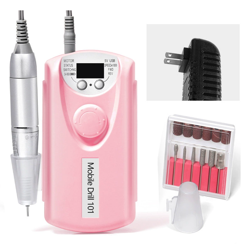 Electric Nail Drill Machine, multi-model sanding/milling kit, USB portable, 0.6 kg