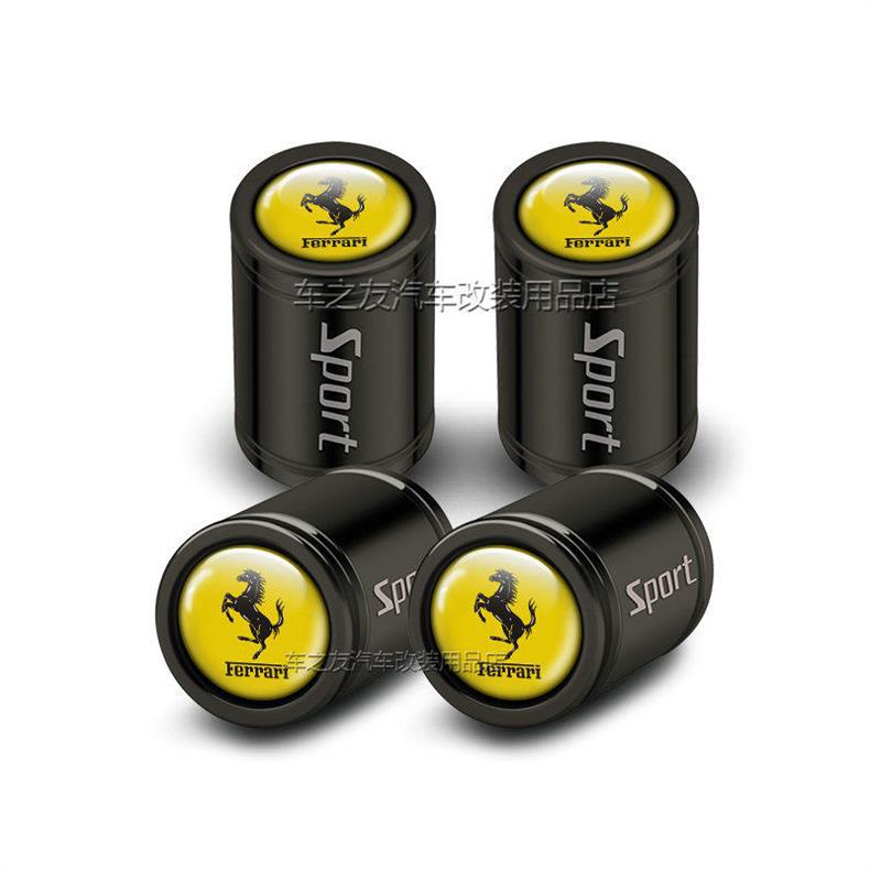 Suitable for Ferrari F430F12 F458 488 812 Car Tire Valve Cap Valve Core Dust Cover