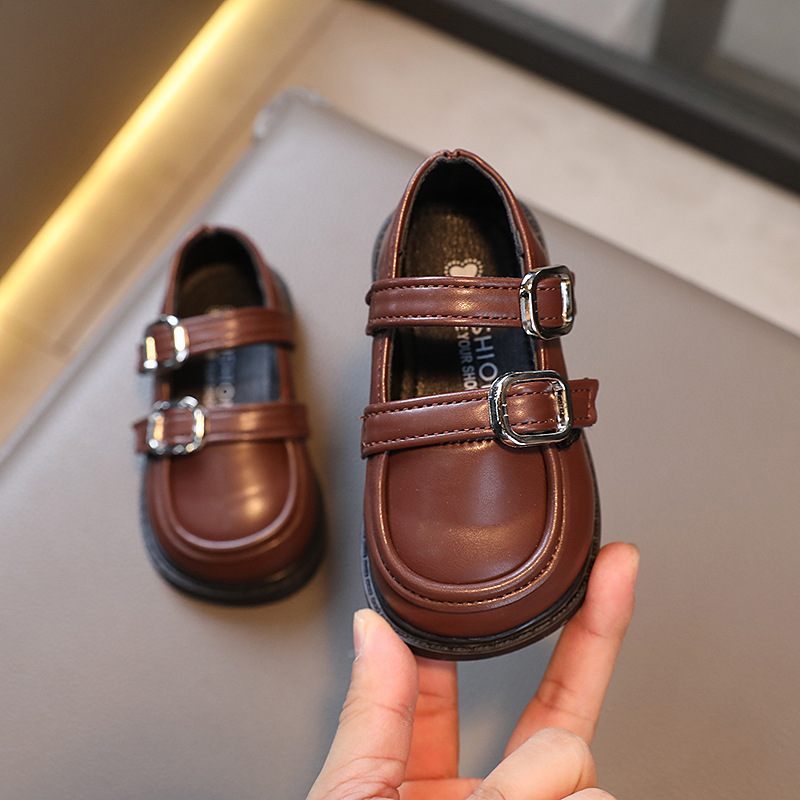 2024 Spring New Girl's Single Korean Edition Fashion Versatile Children's Leather Princess Trendy Casual Shoes_voghion.com