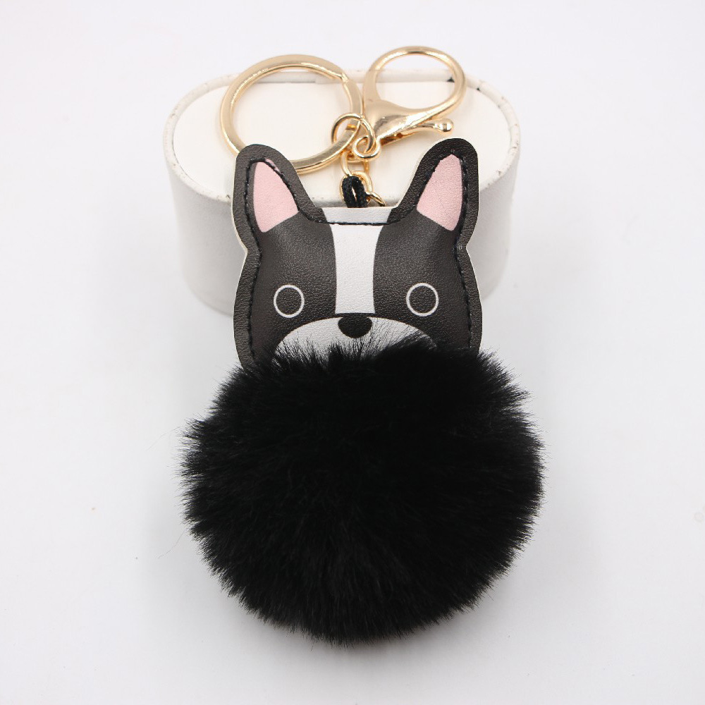 New Puppy Dog Key Chain Pendant Bag Purse Plush Pendant display picture 6