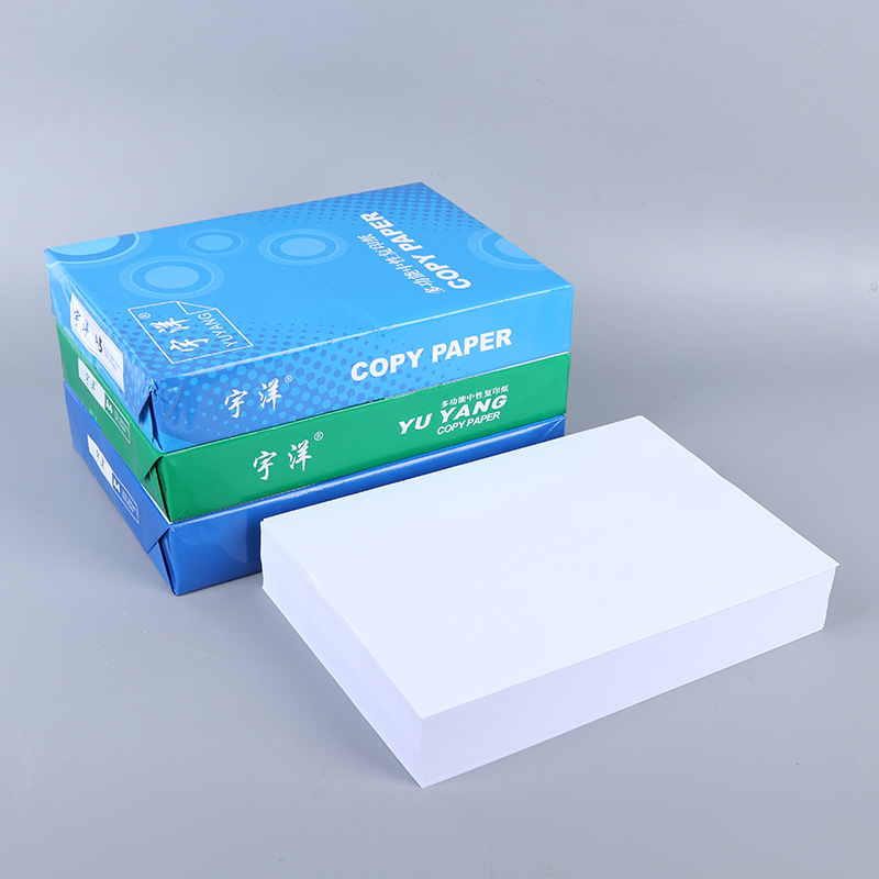 Papel de copia A4, papel de impresión, papel blanco A3, papel de impresión A5, 70g/80g, papel de copia de oficina de pulpa de madera completa, venta al por mayor por caja.