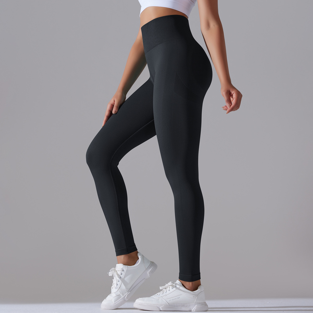 Modern Style Simple Style Solid Color Nylon Cotton Blend Active Bottoms Leggings display picture 14