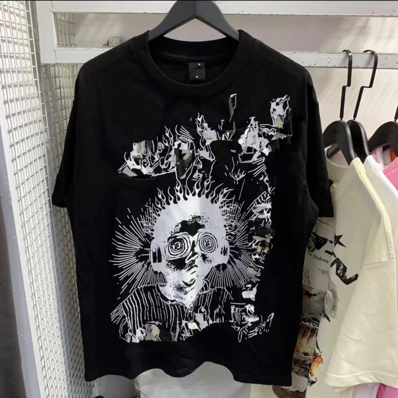 Verano nuevo estilo marca de moda europea y americana para hombres y mujeres camiseta de algodón casual suelta ajustada camiseta gráfica de manga corta de verano top de manga corta