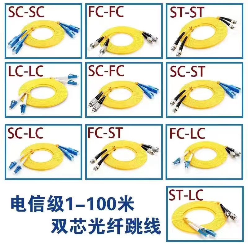 FC/UPC-LC/UPC-单模双芯3米光纤跳线 单模光纤跳线LC尾纤跳线-阿里巴巴