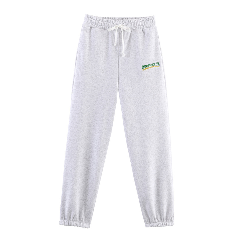 2025 Autumn Casual Women's Elastic Waist Cotton Printed Sweatpants Jogging Trousers 2025 Autumn Casual Women's Elastic Waist Cotton Printed Sweatpants Jogging Trousers
