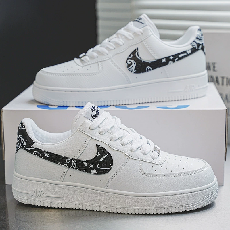 Кеды низкие (Nike) Air Force 1, белые, универсальные, размеры 36–45