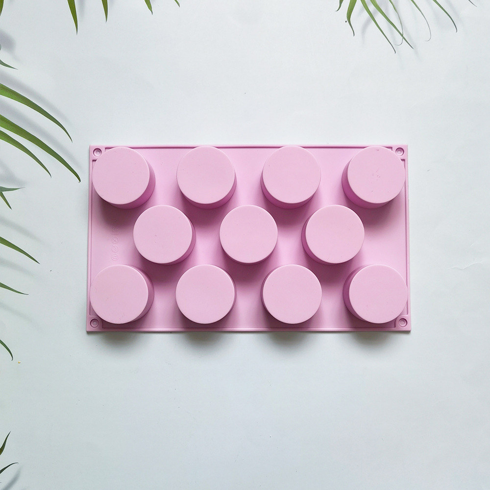 11 cilindro 31 molde de silicona pastel helado pudín molde de postre jabón utensilios de cocción