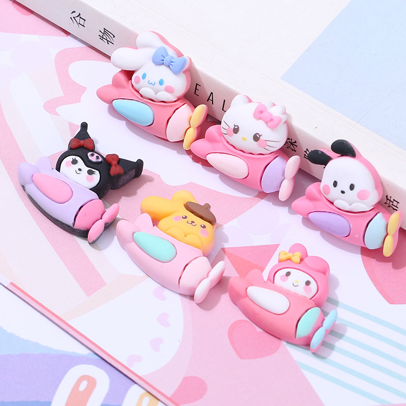 Dibujos Animados creativo animal aviones resina accesorios lindo DIY crema de goma teléfono caso accesorios diadema accesorios material