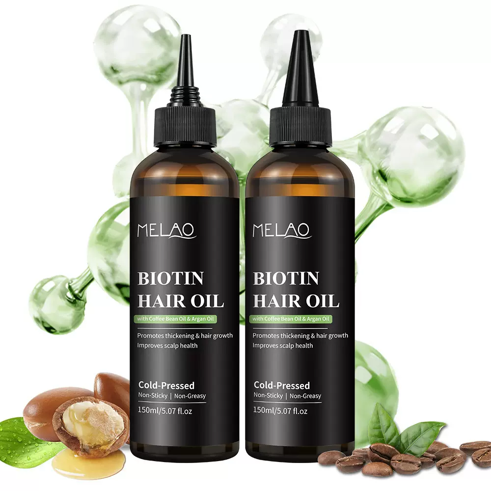 跨境生物素发油头发护理油改善毛躁分叉护发精油 Biotin Hair Oil