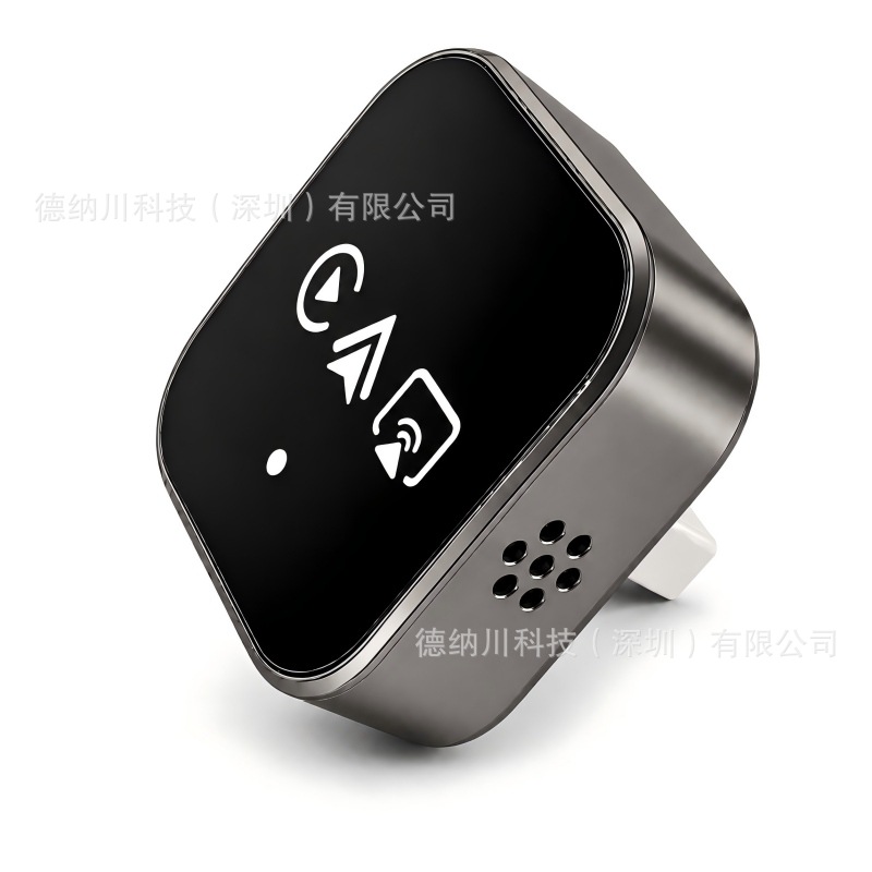 Car-mounted 4-in-1 wired to wireless CarPlay box for smart car connectivity with Android Auto and screen mirroring