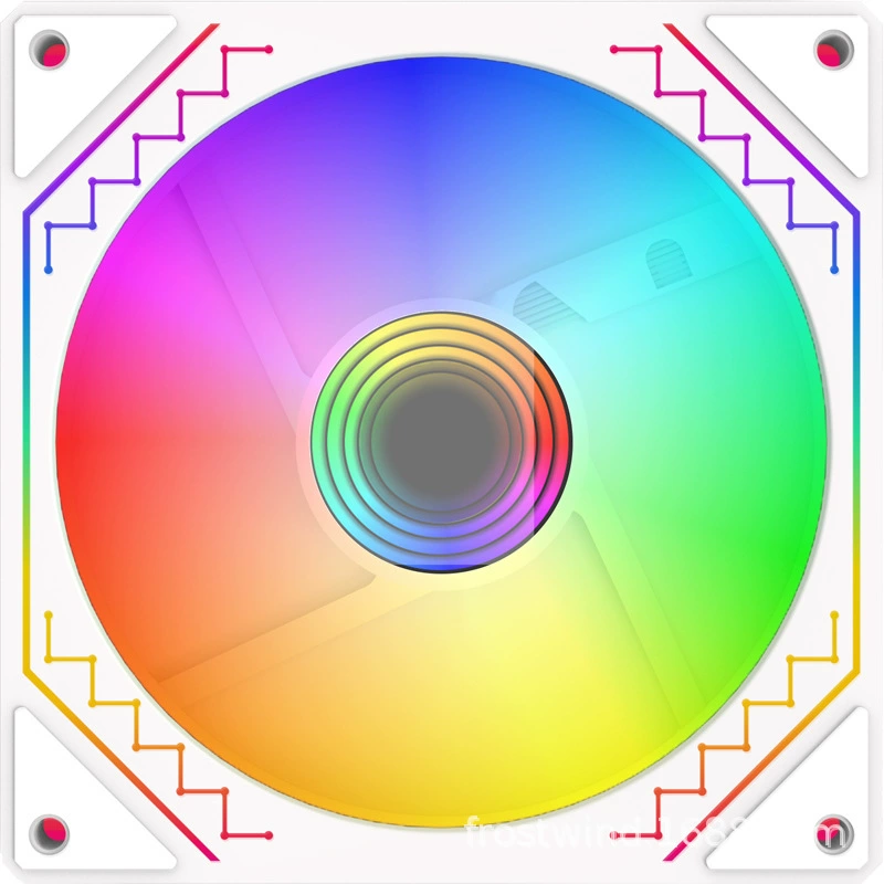 Prism, вентилятор для вентиляции, бесшумный белый ноутбук, (跨境贸易), оптовая продажа, 12 см