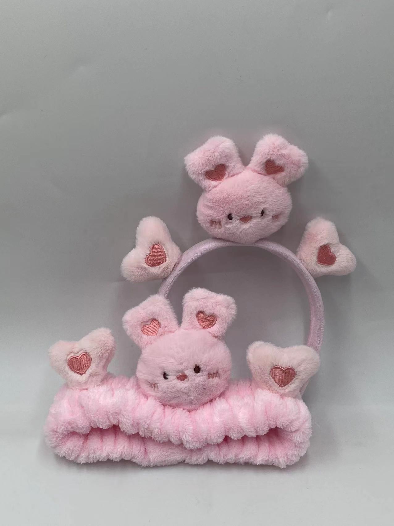 2023 celebridad estilo de dibujos animados lindo conejo oso Rana pato cara lavado maquillaje pelo banda diadema