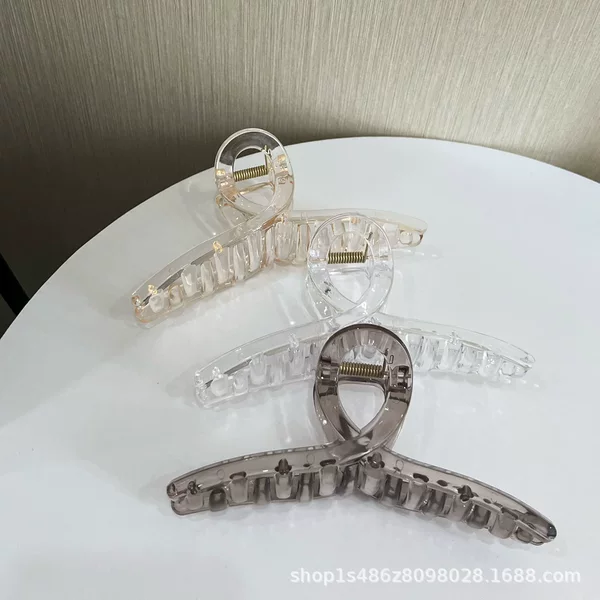 Large Pc High-Transparency Base Clip Ribbon Hairpin Female Butterfly Shark Clip Base Plate Clip Handmade DIY Accessories