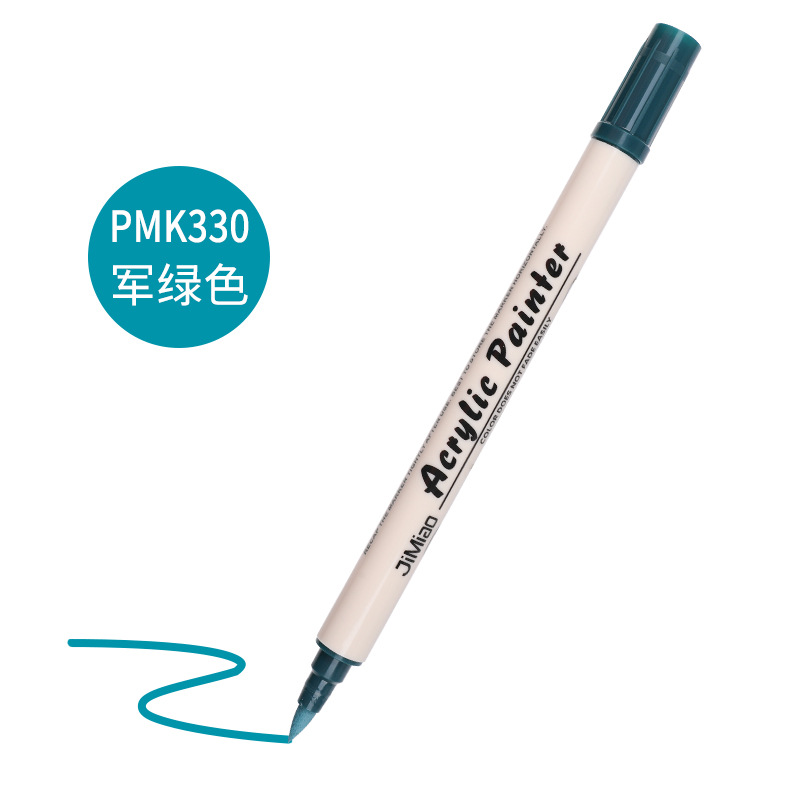 Marcador de acrílico nuevo núcleo de algodón pluma de doble cabeza 36 color marcador único al aire libre pintura acrílica acuarela pluma