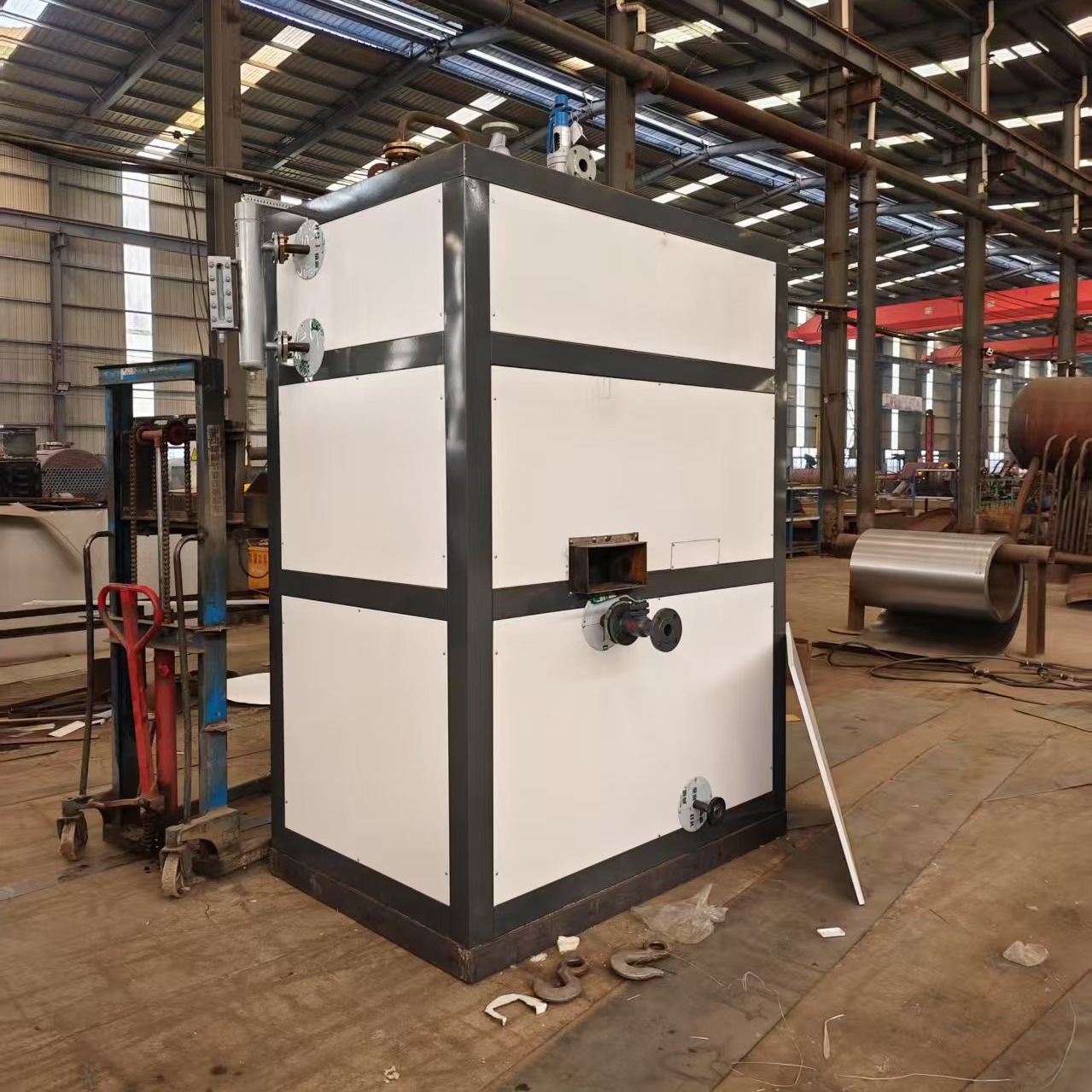 恒安锅炉1吨过热蒸汽发生器 4公斤压力蒸汽温度200度烧柴蒸汽锅炉