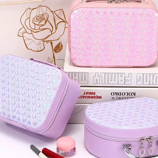 Handheld storage system, capacious cosmetic bag, shoulder bag for traveling, brush, box, new collection