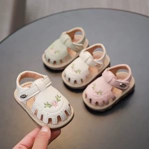 Детские босоножки, тапочки в стиле Crocs для девочек, 0-2 лет, мягкая подошва