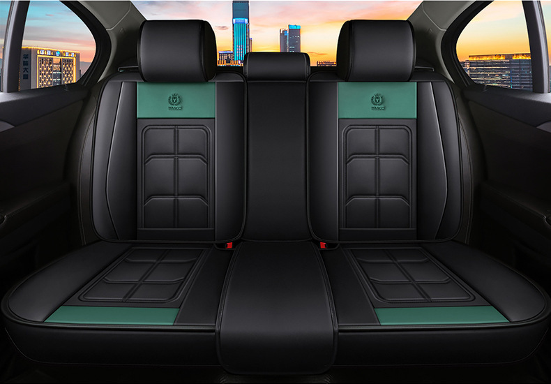 The new leather car seat cushion is suitable for small car five-seat four-season universal source factory goods factory direct single seat
