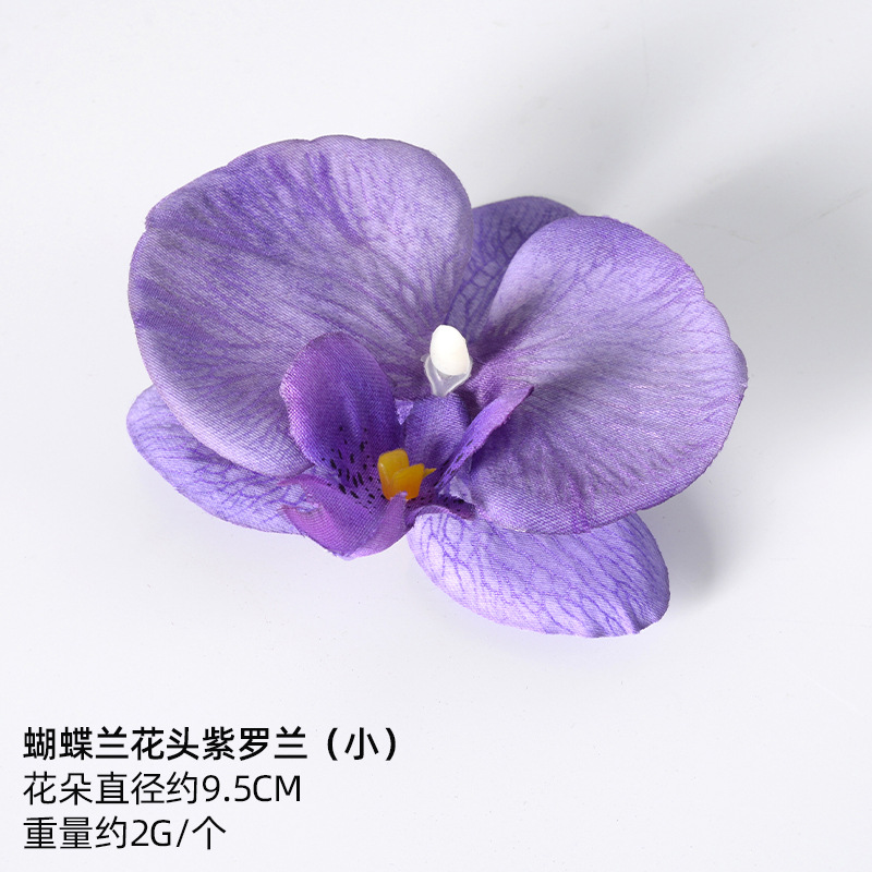 Simulación de flores falsas flores púrpura estilo Monet material DIY para la boda flor de broche flor flor flor flor de decoración diseño de guirnaldas
