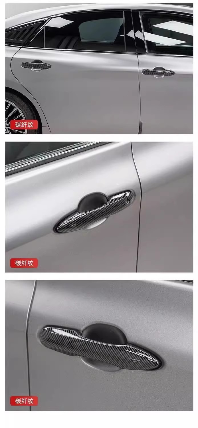 Special for Toyota 9-generation Camry Special Door Bowl Outer Handle Cover Door Handle Protective Sticker Handle Blackening Supplies