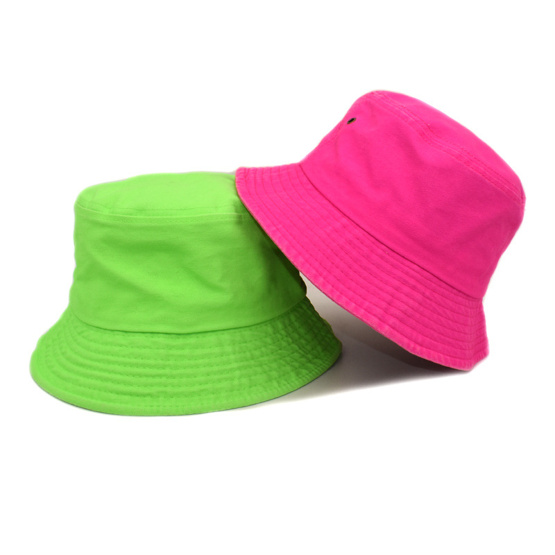 Unisex Simple Style Solid Color Flat Eaves Bucket Hat display picture 3