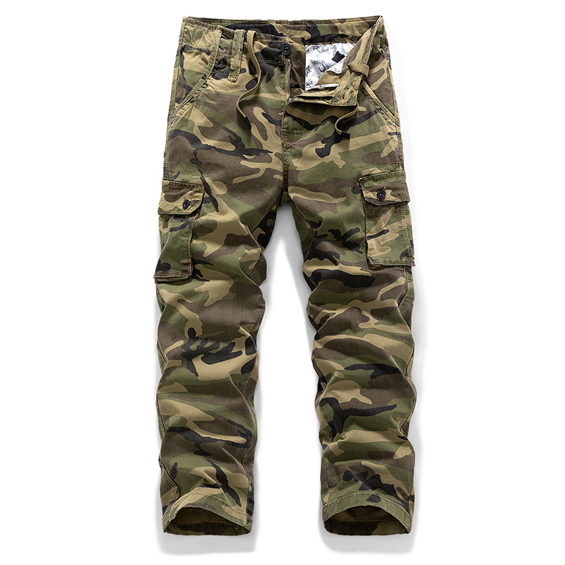 Spring And Autumn Overalls Men's Casual Pants Fashion Camouflage Sports Trend Casual Pants Straight Pants_mkmklike.com
