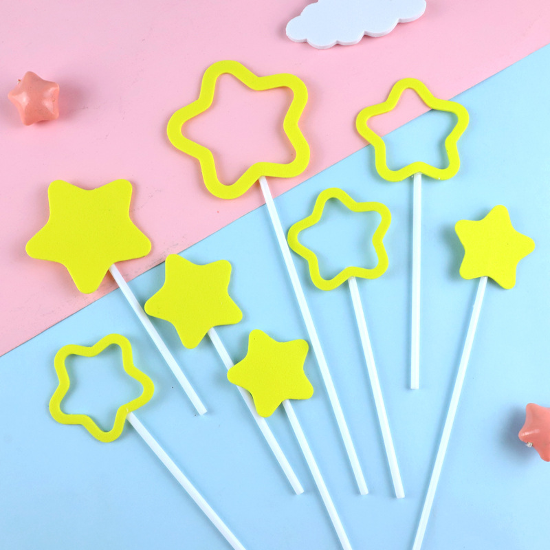 Set de 8 piezas EVA hueco de penta-amarillo 10 sets