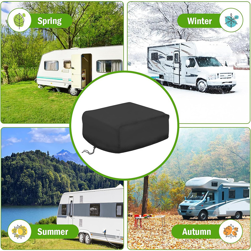 Outdoor Camping Rv Roof Air Conditioner Protective Cover, Sun and Rain Protection Cover, Portable Roof Air Conditioner Sunshade Cloth