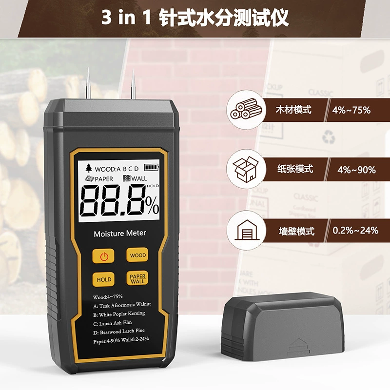 Древесный измеритель влажности стены влагоизмеритель картонная коробка для тестирования влаги детектор содержания воды в настенных деревянных полах