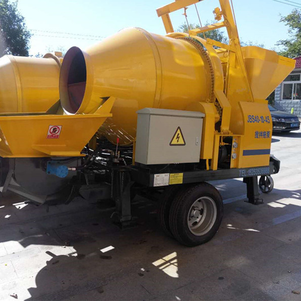 新型农村混凝土搅拌机带输送泵 农村建设用搅拌输送泵 混凝土拖泵