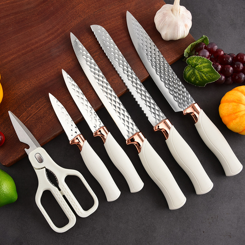 Juego de Cuchillos de Cocina con Soporte de Acero Inoxidable, Set de 7 Piezas para Cocina image 3