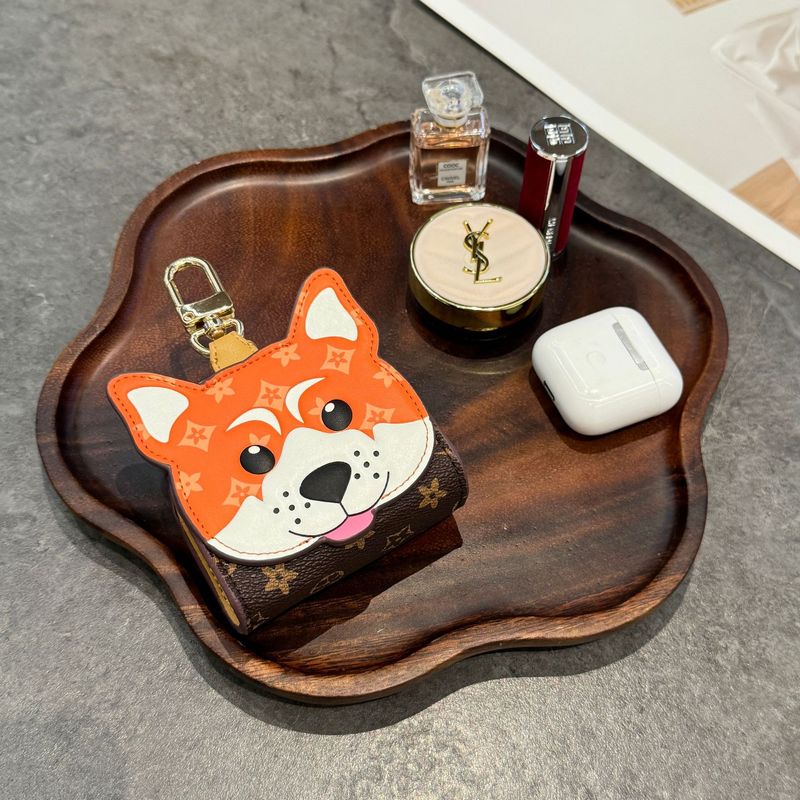 L * V 新しい老眼柴犬子犬頬小熊 airpods ヘッドフォンバッグペンダント Apple ヘッドフォンシェル卸売|undefined