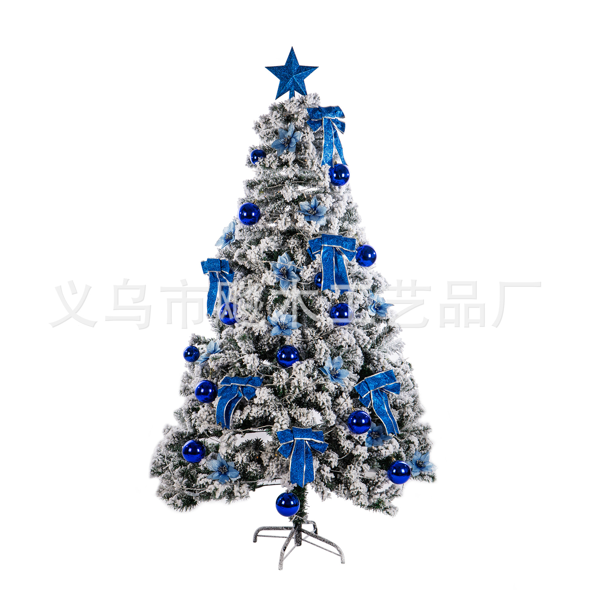 Crypto snowflake PVC velvet Christmas tree set Large props…