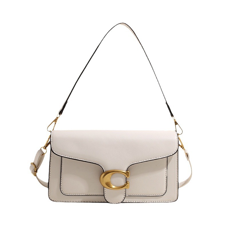2024 nuevo bolso de nicho para mujer, textura de alta calidad, color sólido, diseño de hardware simple y versátil, bolso diagonal de un solo hombro image 6