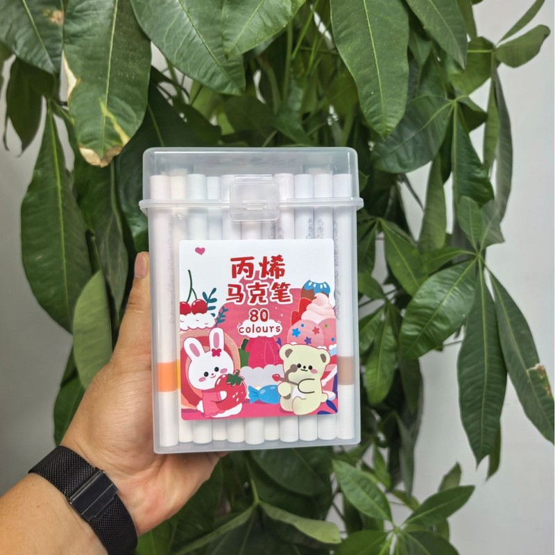 丙烯马克笔 幼儿园美术绘画专用儿童水彩笔不透色可叠色丙烯画笔|undefined