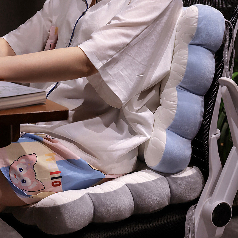Cojín de látex cojín de asiento de oficina cojín de asiento de verano dormitorio de estudiantes cojín trasero transpirable mujer