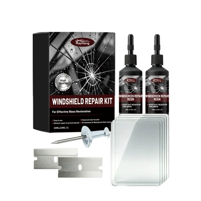 Windshield Care Kit: Auto glass repair liquid