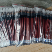 毛笔批发大中小白云点油漆幼儿园人字一次性塑料杆成人练字