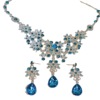 Accessory for bride, necklace and earrings, set, jewelry, wedding accessories