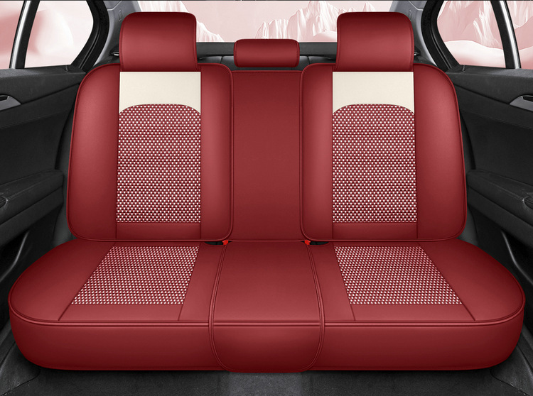 25 Years New All-Inclusive Cute Bear Skin Ice Silk Car Seat Cushion Four-Season Universal Seat Cover Cushion Original Factory Dropshipping