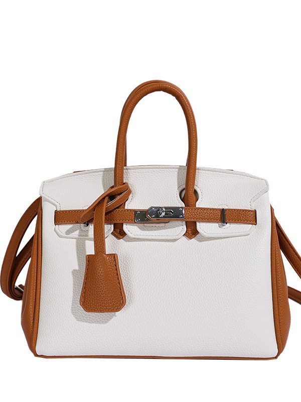 Bolso de platino portátil de litchi para mujeres 2026 comercio exterior nuevo estilo de alto nivel de sensación de tamaño de estilo de hombro mochila