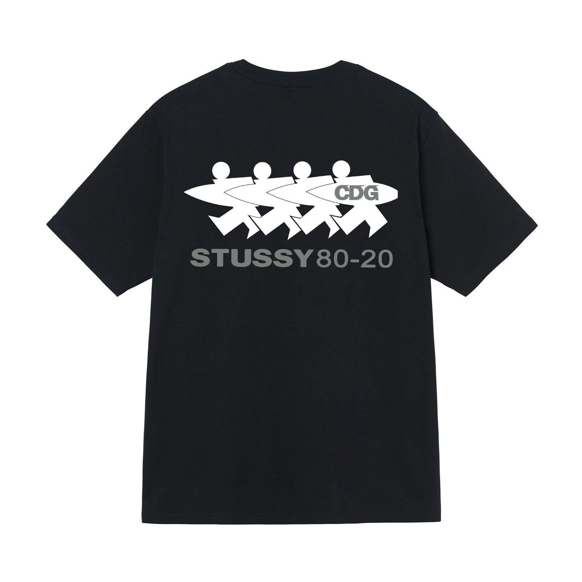 Футболка (Stussy) свободного кроя унисекс, короткий рукав, ткань 230 г, коллекция лета 2025