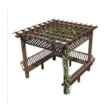 架长廊花园工厂爬藤架花架廊户外室外庭院凉亭碳化木防腐木葡萄架