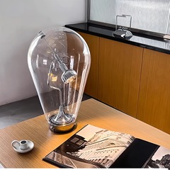 国境を越えて人気のあるガラス電気スタンドレストランのリビングルームの寝室のベッドのシンプルなアイデアの高級感装飾ledランプ