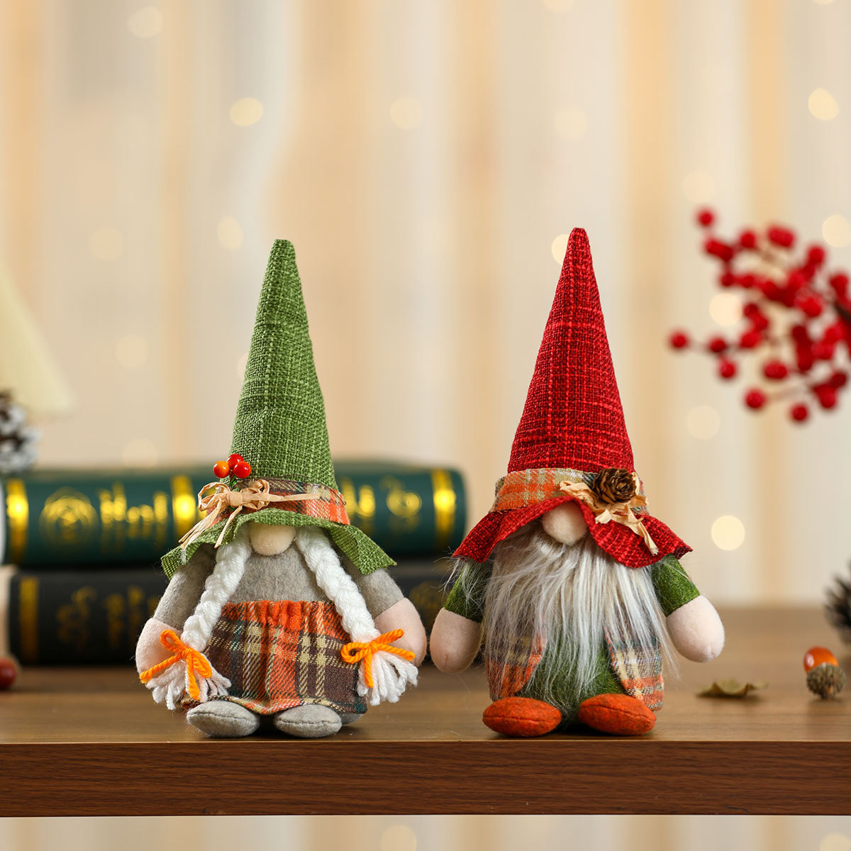 Nuevo festival de cosecha transfronterizo muñeca sin cara muñeca Rudolph decoración de Navidad pequeños regalos Día de Acción de Gracias