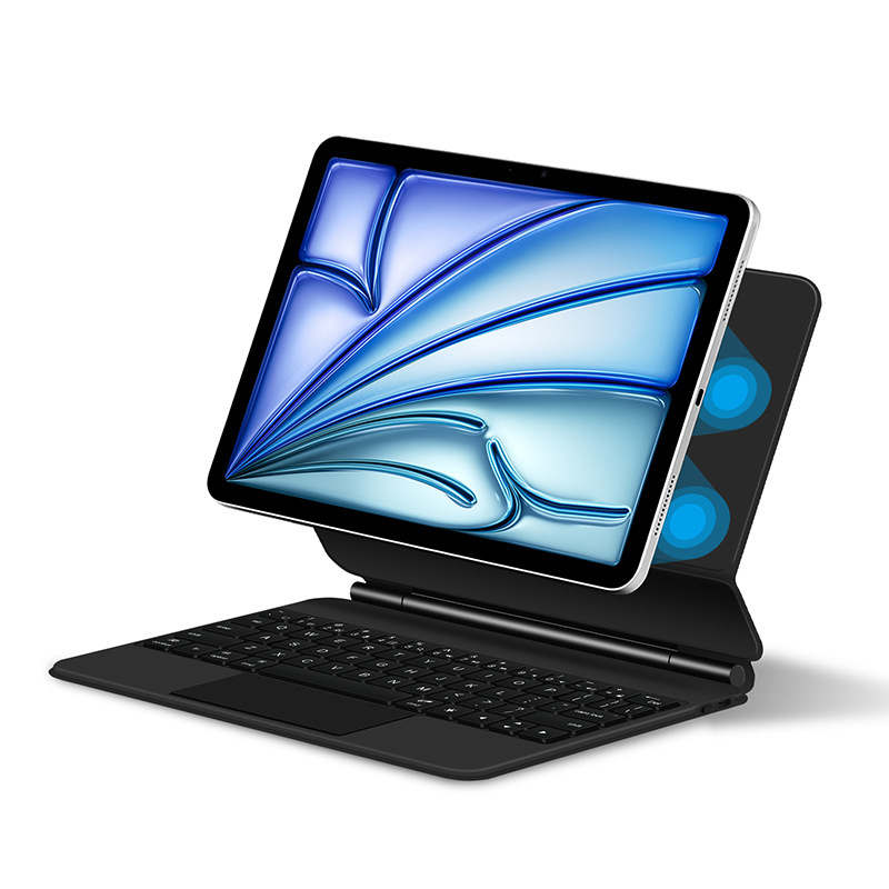 Magic Keyboard Is Suitable for iPad Pro12.9/Air 11inch Tablet Smart Bluetooth Protective Case Russian, German, Italian, French