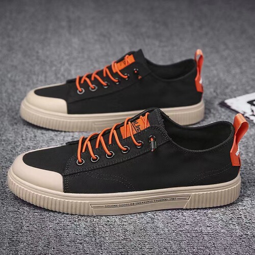 Men's Spring New Style Versatile Casual Board Sneakers Canvas Shoes for Trendy Youth Students