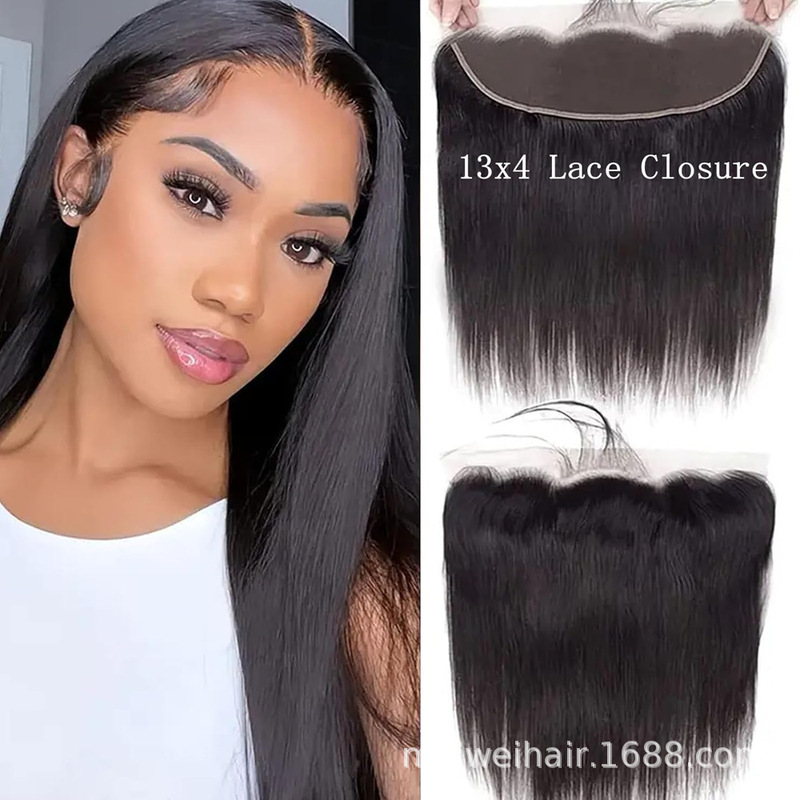 High Quality 13X4 Lace Frontal Closure 13X4 Front Lace Hair Piece Real Human Hair