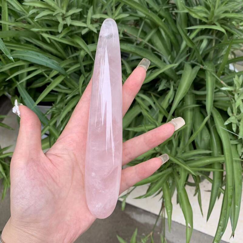 天然水晶多种材质水晶按摩棒 图 2